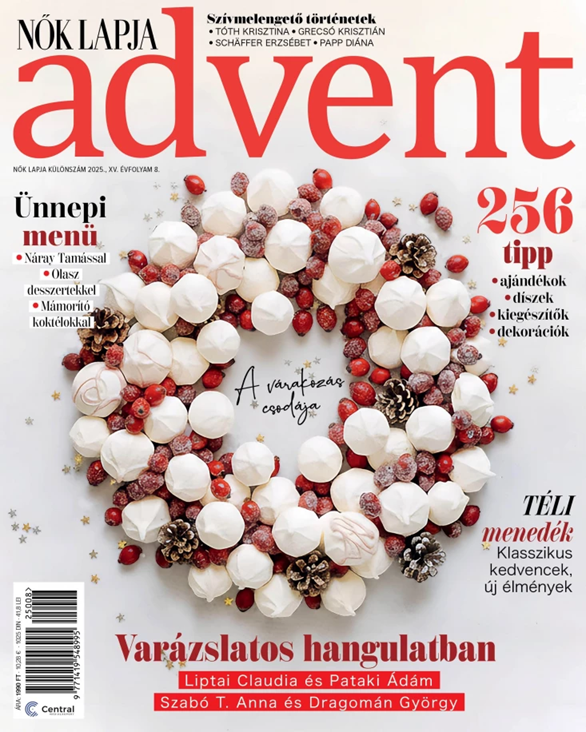 Nők Lapja Advent 2025 borítója