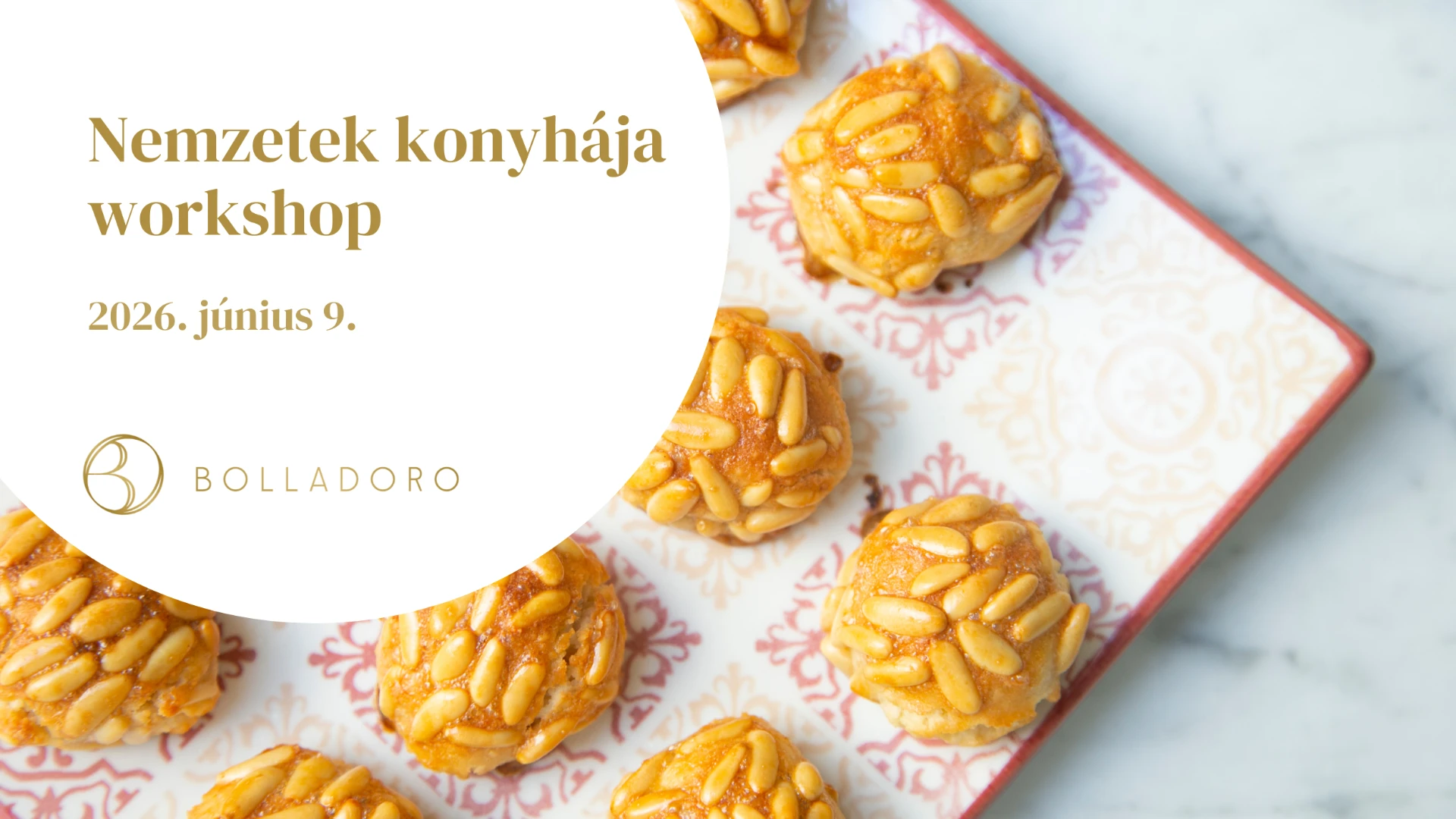 Nemzetek Konyhája workshop terített asztala